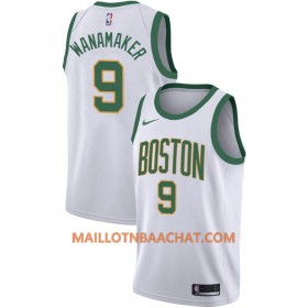 Maillot NBA Boston Celtics Bradley Wanamaker 9 2018-19 Nike City Edition Blanc Swingman - Homme